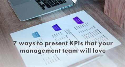 7 ways to present KPIs that your management team will love.